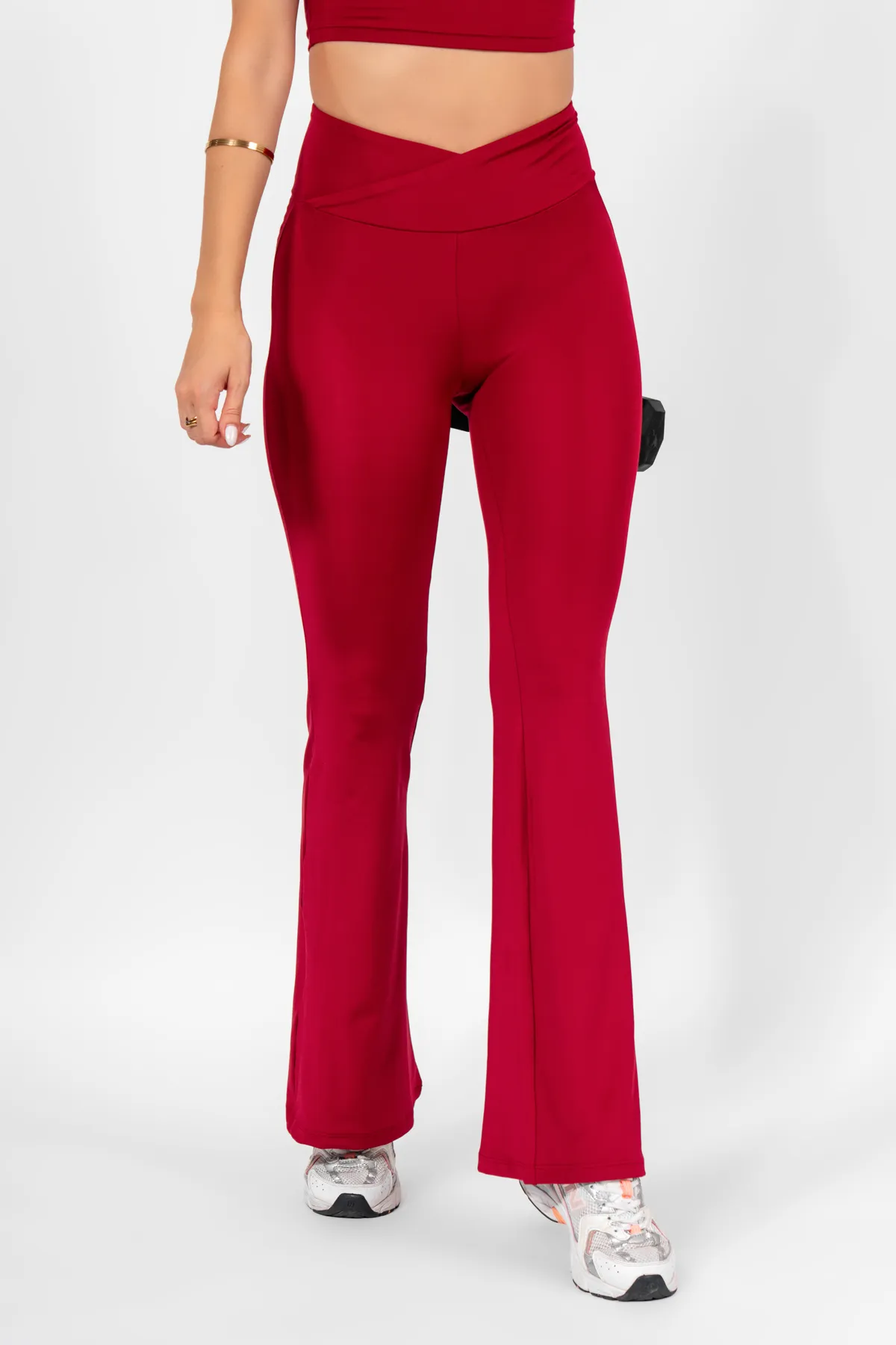 İspanyol Paça Tayt, Dikişsiz Külot ve Crop Body 3’lü Takım